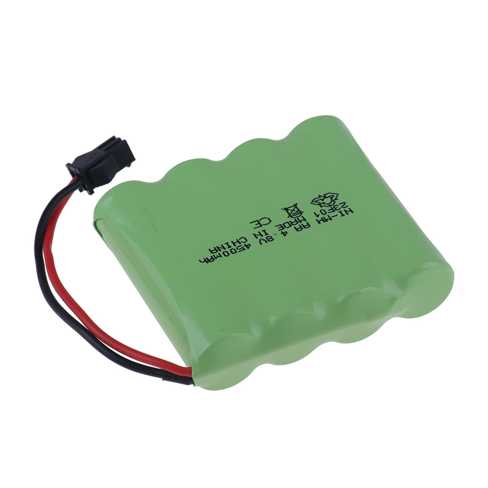 Baterai AA 4.8v 4500mah atau pengisi daya untuk mainan Rc mobil tangki robot perahu senjata Ni-MH AA 4.8v kemasan baterai isi ulang dengan colokan SM