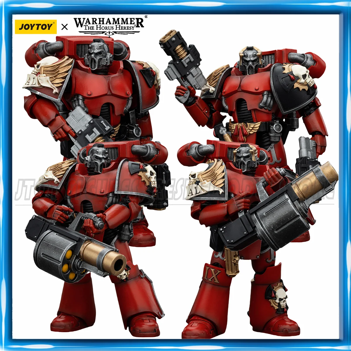 [IN STOCK] JOYTOY Warhammer 40k 1/18 Action Figure NEW Blood Angels Angel's Tears Squad 4PCS Anime Figures Toys Gifts Model