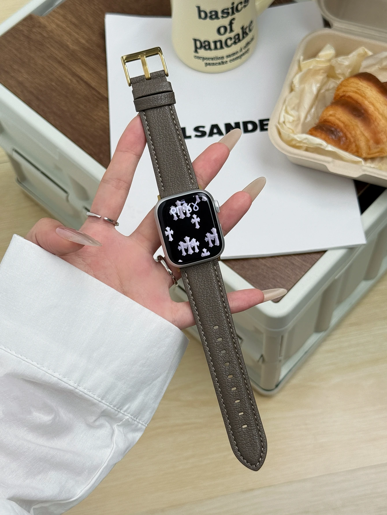 Leder-Schlaufenarmband für Apple Watch Serie Ultra 11/10/9/8/7/6/5/4/3/2/1 SE 38mm 40mm 41mm 42mm 44mm 45mm 46mm 49mm Armband – Detail 6