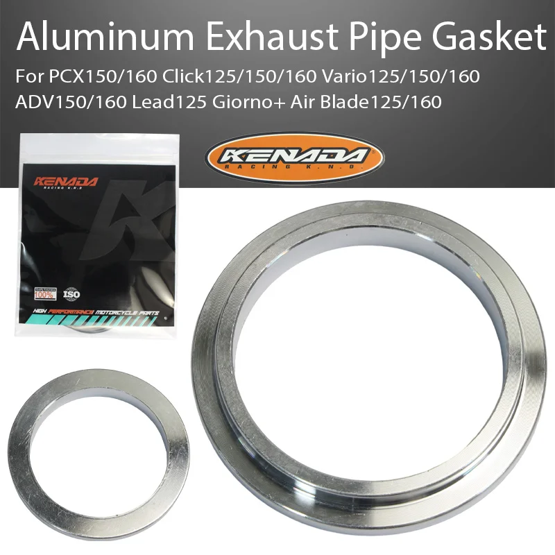 KENADA RACING Alum Stepped Exhaust Gasket ID30 OD40mm For PCX150/160 Click125/150/160 Vario125/150/160 ADV150/160