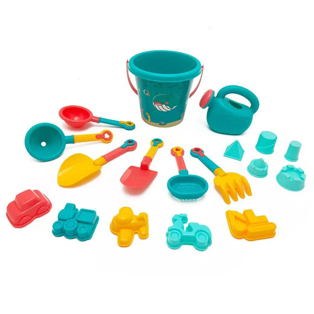 

Многоцветный набор пляжных игрушек, пластиковая форма для песка, набор для копания песка, детская игрушка, чайник для полива, игрушка для песка, интерактивная игрушка для родителей и детей