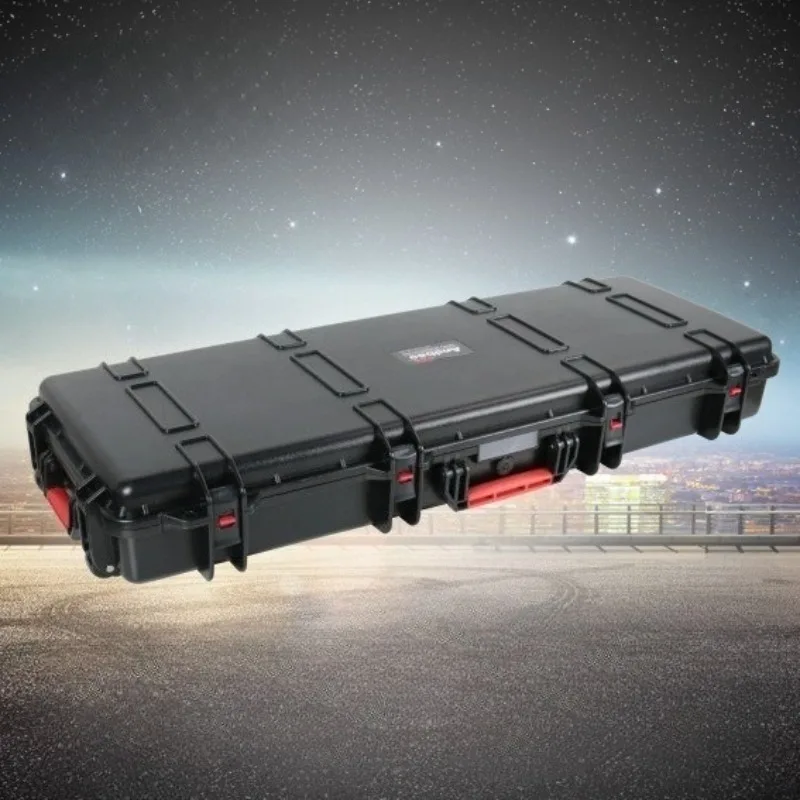 Instrument Equipment Long Tool Case Strong Durable Waterproof Dustproof Tool Packaging Case Outdoor Portable Non-slip Handle Box