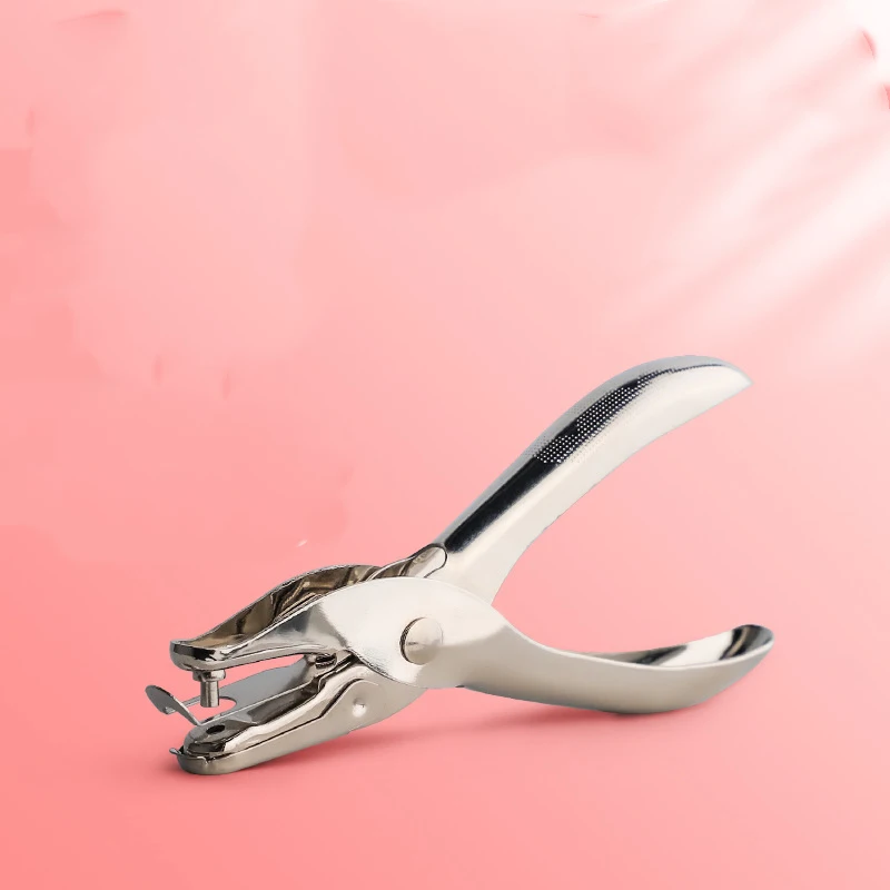 Punching Machine Round Hole Paper Stationery Loose-leaf Book Document Binding Punching Cute Manual and Handcrafted