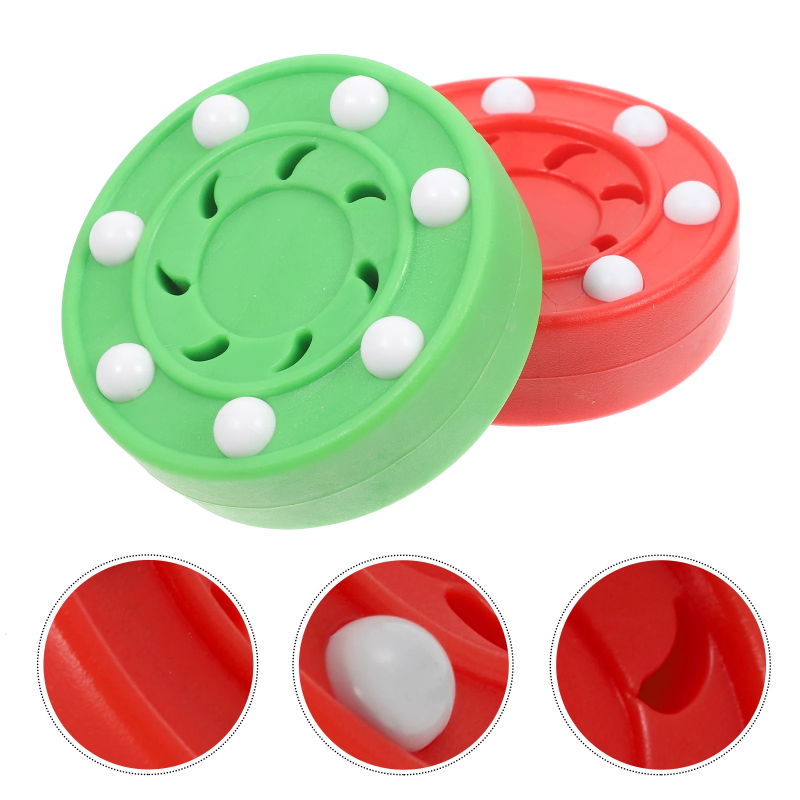 2 Pcs Game Training Accessory Men Hockey Puck Pucks Professional Balls Woman