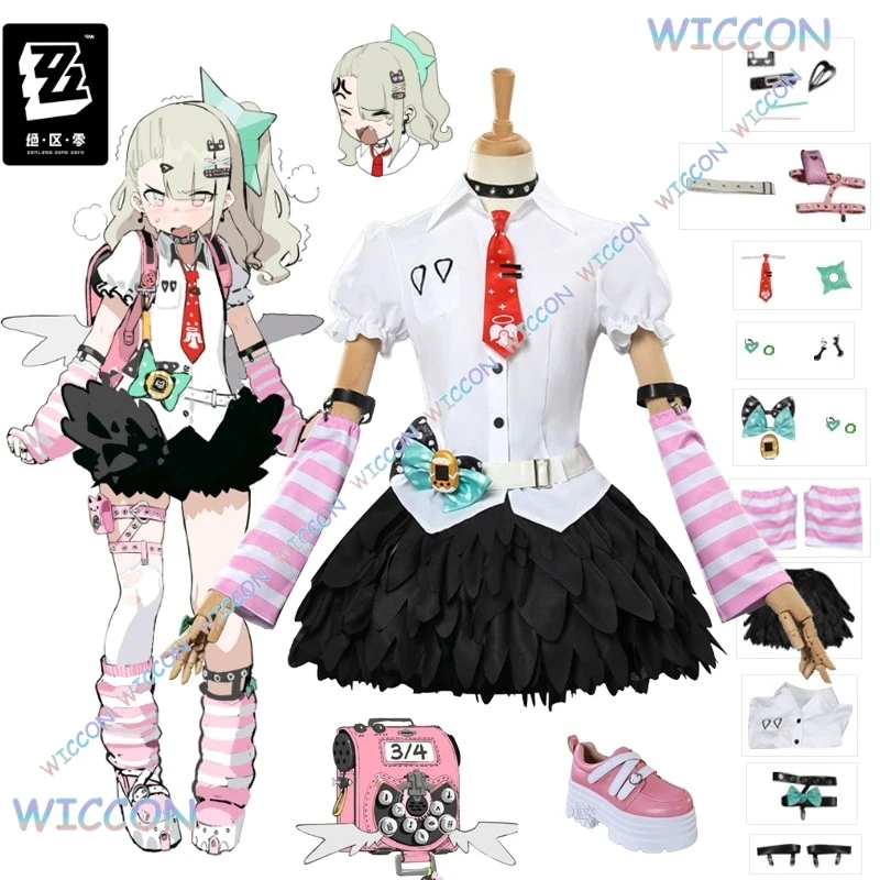 

WuHU/игра Zenless Zone Zero Косплей Chinatsu Remi Косплей Костюм Парик Топ Платье Униформа Обувь Полный комплект Женщины Хэллоуин Вечеринка Рол
