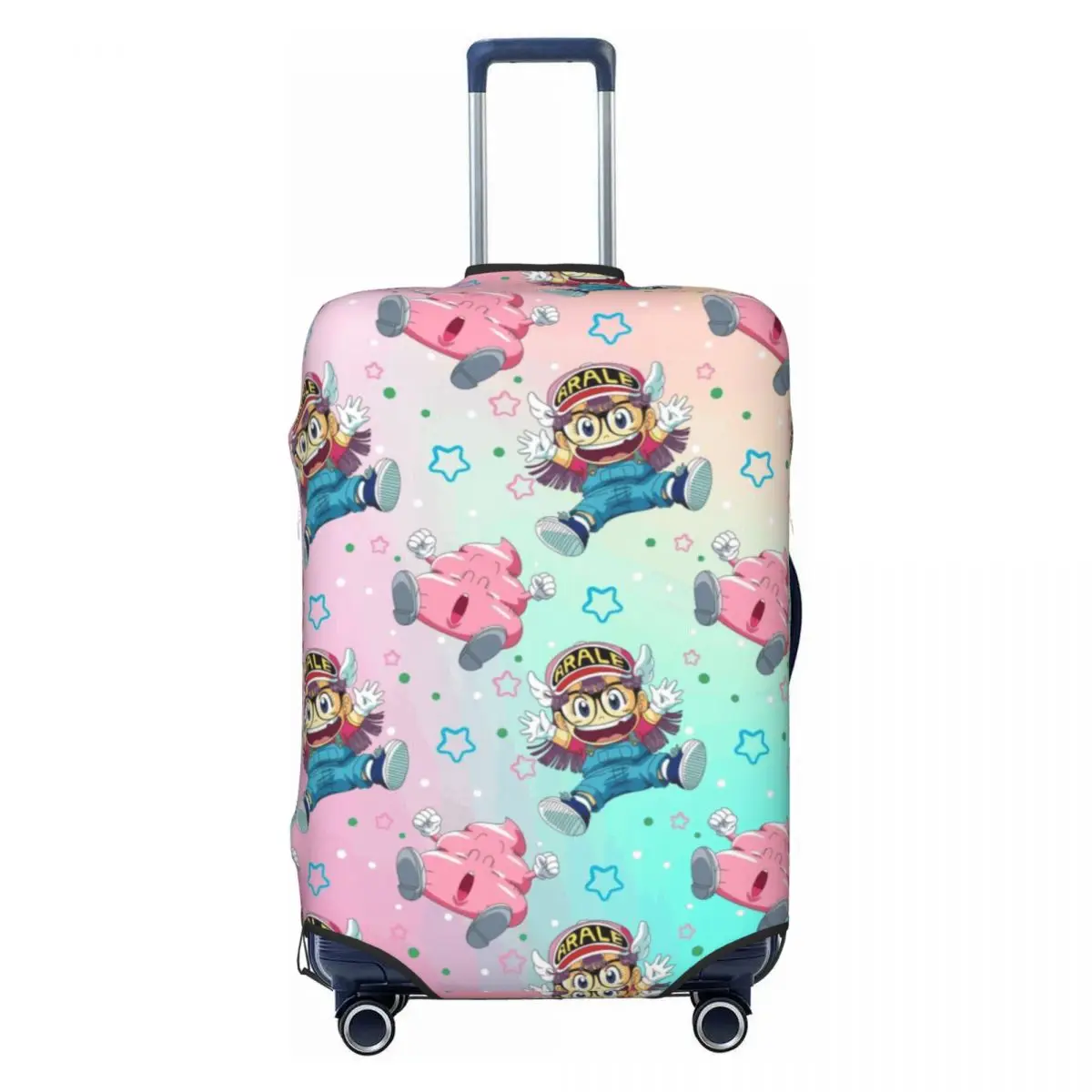 

Пользовательские Arale Norimaki и Poo чехол для чемодана пыленепроницаемый Dr Slump аниме чехлы для багажа протектор для 18-32 дюймов