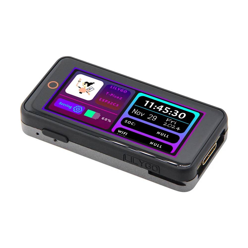 LILYGO® T-Pico-2350 RP2350 & ESP32-C6 Development Board Onboard 2.33 inch LCD Touch Display HDMI Video Interface XL9535 Expander - Image 2