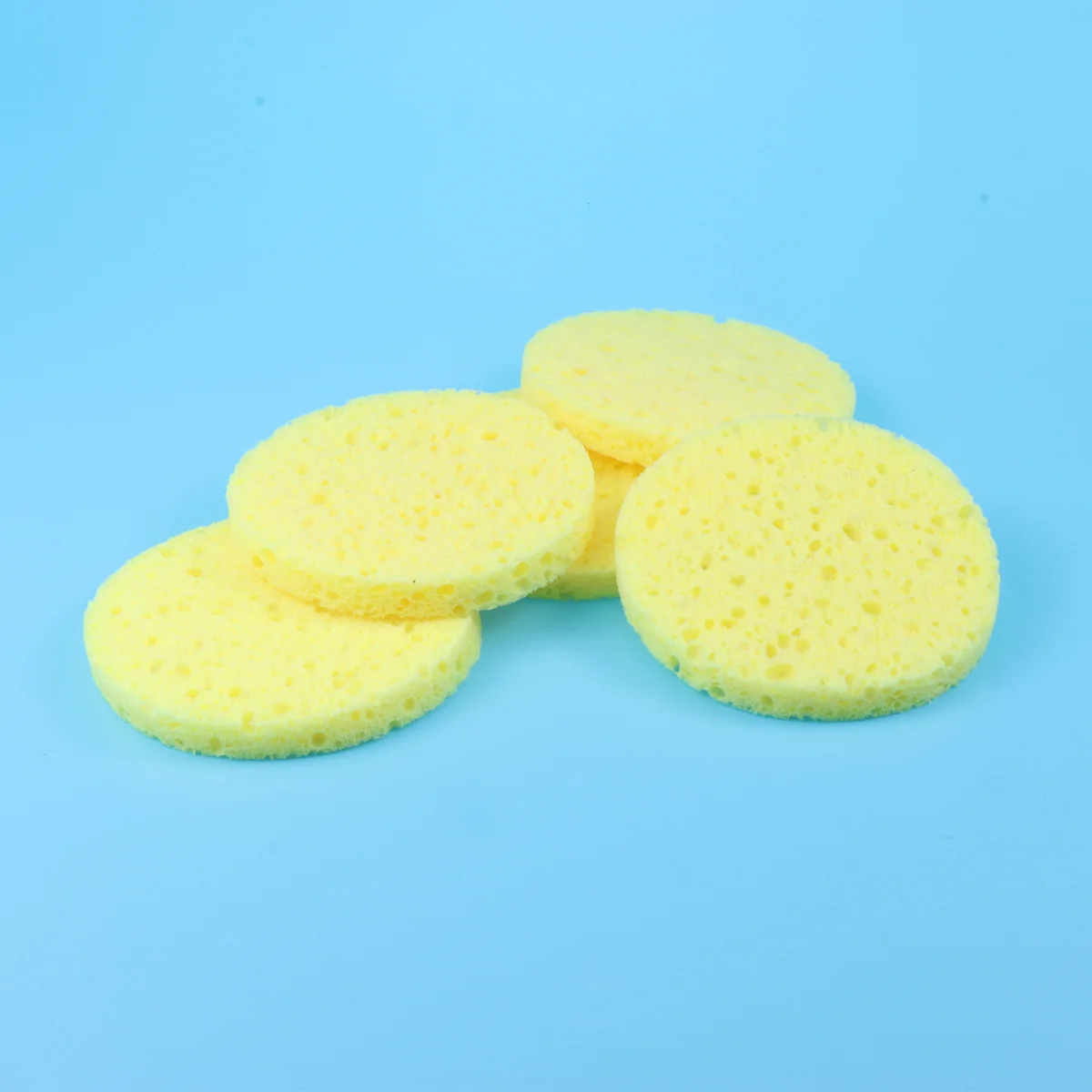 12Pcs Weiche Gesichts Schwamm Natürliche Verdickte Komprimierte Zellulose Gesicht Reinigung Hautpflege Make-Up Entferner Puff Werkzeug