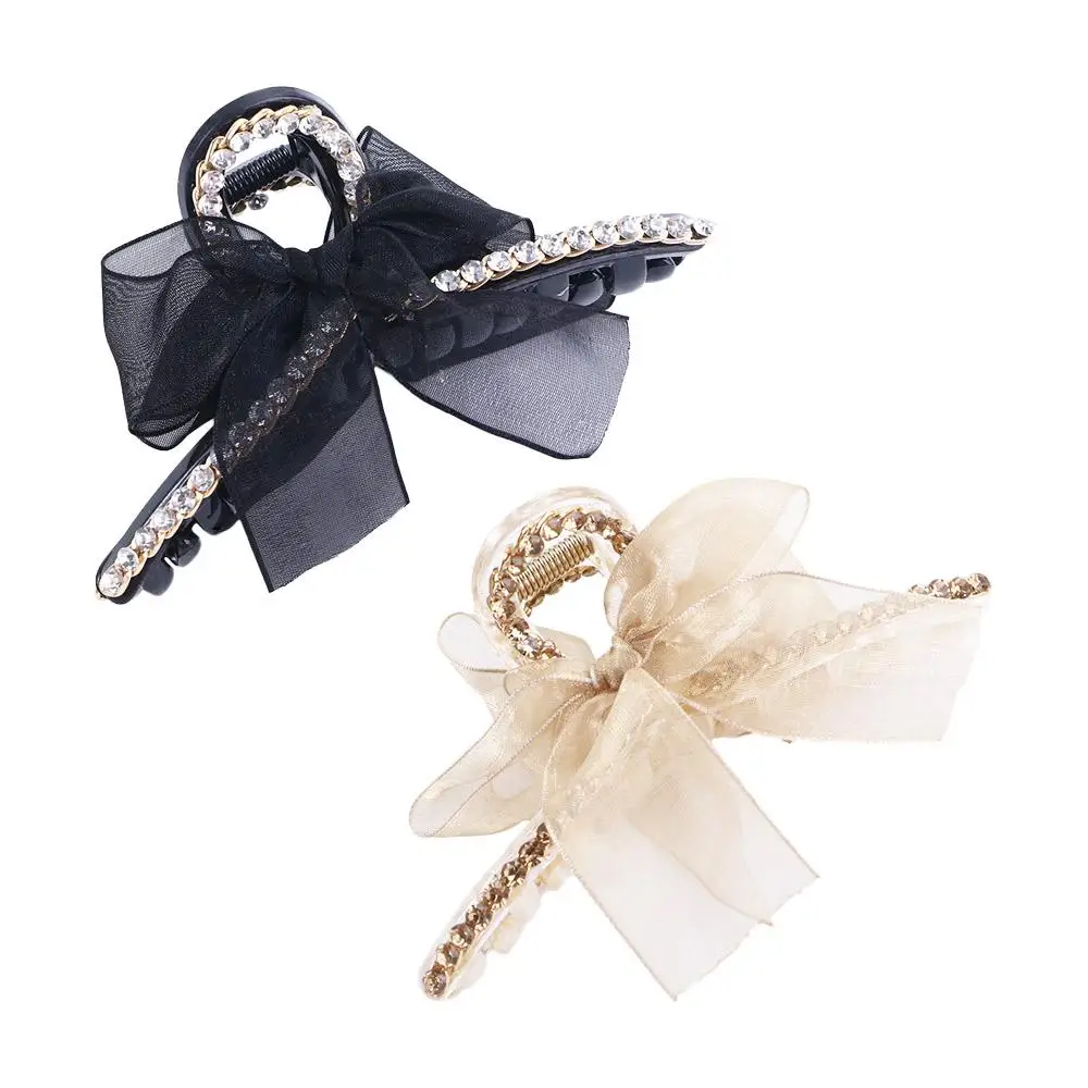 

Women Wild Rhinestone Bow Knot Korean Hair Accessories Hair Claw Hair Clip Grab Clip