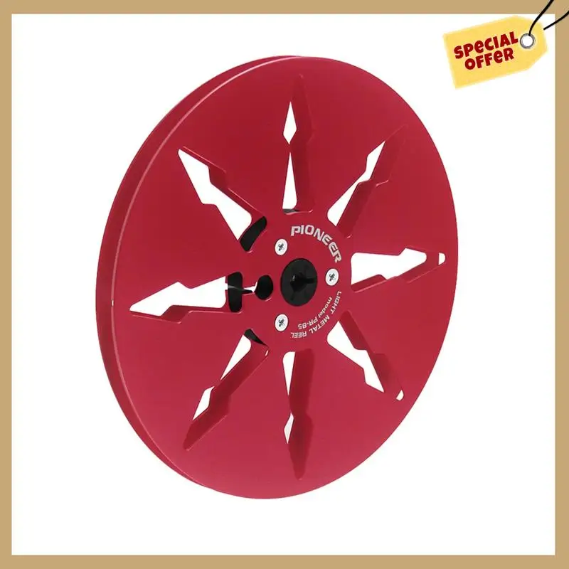

Stable Performance-7 Inch 8 Hole Opener Empty Reel Aluminum Recording Tape Metal Reel Forpioneer Analog Audio Recorder Red