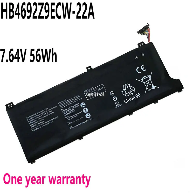 

HB4692Z9ECW-22A Laptop Battery for Huawei MateBook D14 D15" 2022 NblL-WDQ9HN Nbl-WAQ9H NbIL-WFP9 NbDE-WFH9 NBB-WAH9P 7.64V 56Wh