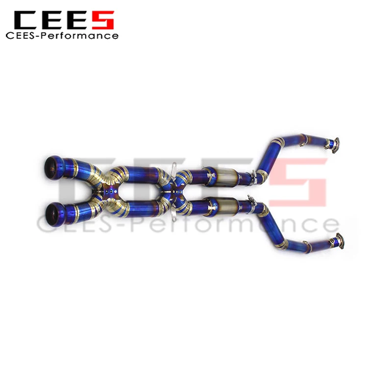 

cees Exhaust Mid Pipe Double X Pipe for 2007-2013 BMW M3 E90/E92/E93 4.0L Stainless Steel Performance Equal Length Mid Pipe