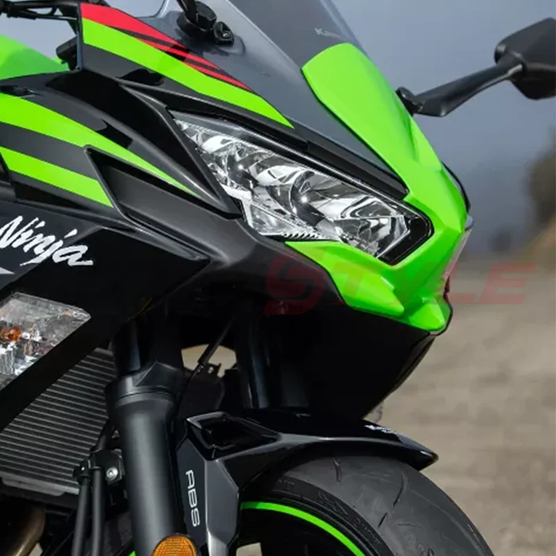 Motorcycle Front Head Cover Fairing Accessories Motorcycle Headlight Cowl Fishtail Panel For Kawasaki Ninja 650 2021 2022 2023