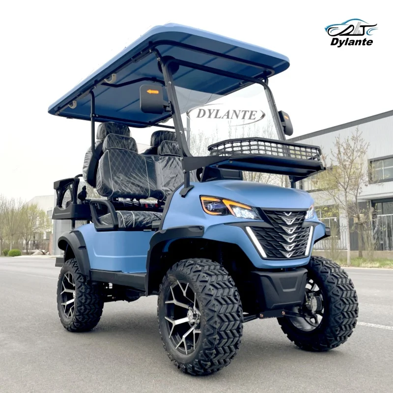 

China Factory Customized Golf Course and Hunting Club Cart 60V or Gasoline Drive 6 Seaters 5KW 250CC Golf Cart