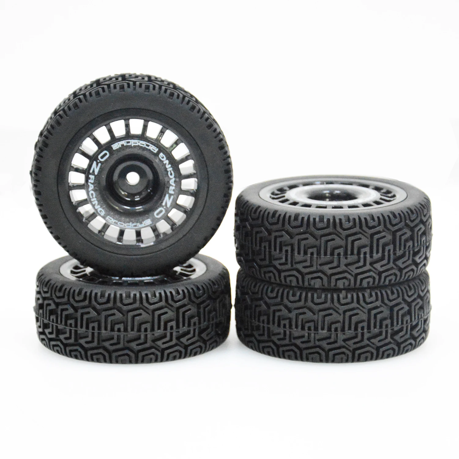 4pcs 1/ 10 Scale RC Rally Car Rubber Wheels  For Traxxas 4tec Kyosho Hpi Rs4 Fazer Tamiya TT02 XV01 XV02 DF03 HSP HPI