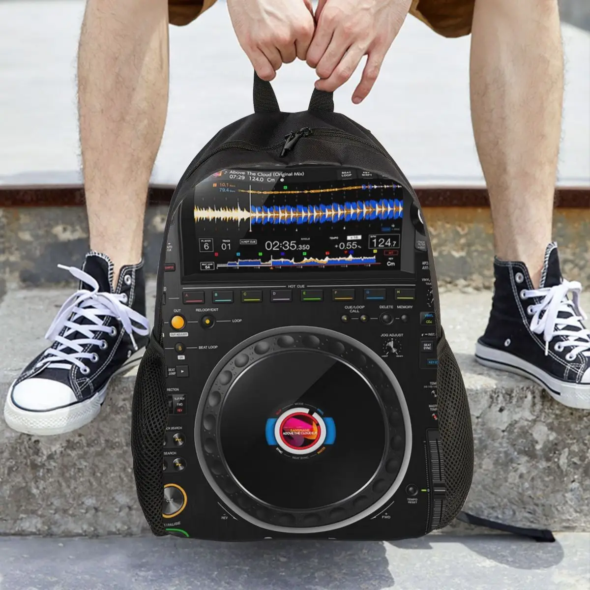 

Рюкзак Pioneer DJ CDJ3000 для мультиформатного проигрывателя, вместительный, для детей, школьный рюкзак, сумка через плечо для мужчин и женщин