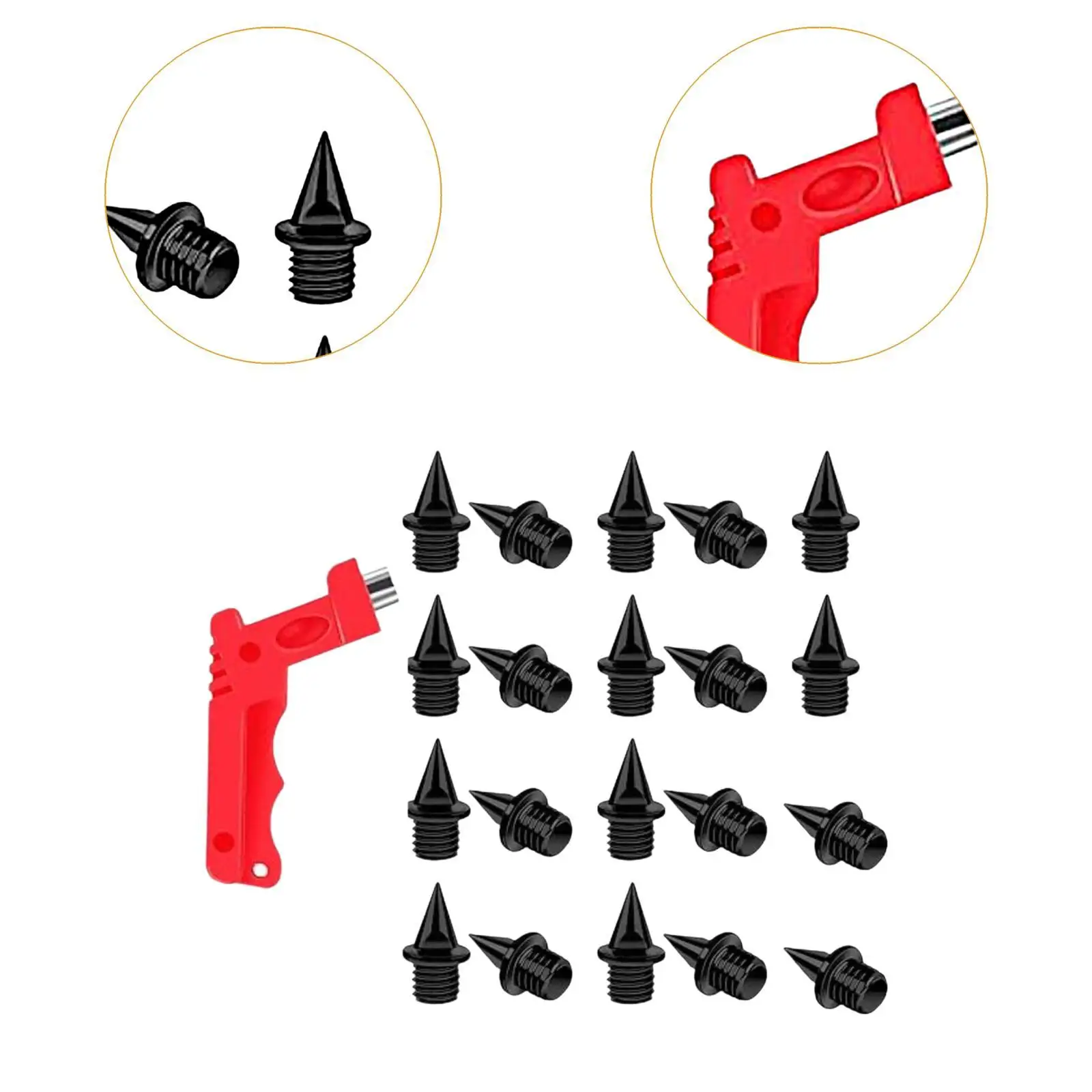 20x clavos para zapatos de pista, repuesto resistente para práctica de carrera corta al aire libre