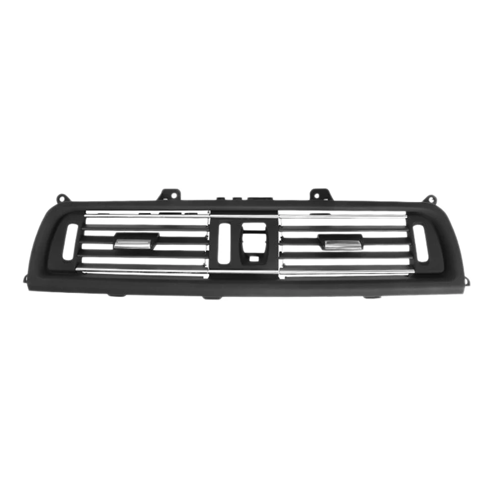 Plated Black Dashboard Central Air Conditioner Vent Grille Complete Assembly for BMW 5 Series F10 F11 F18 64229209136