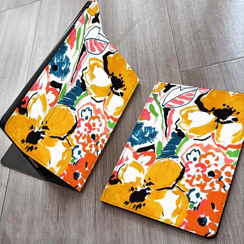 

Чехол с мультяшным цветочным розовым узором для планшета OPPO Realme Pad Air X 10,36 11 дюймов