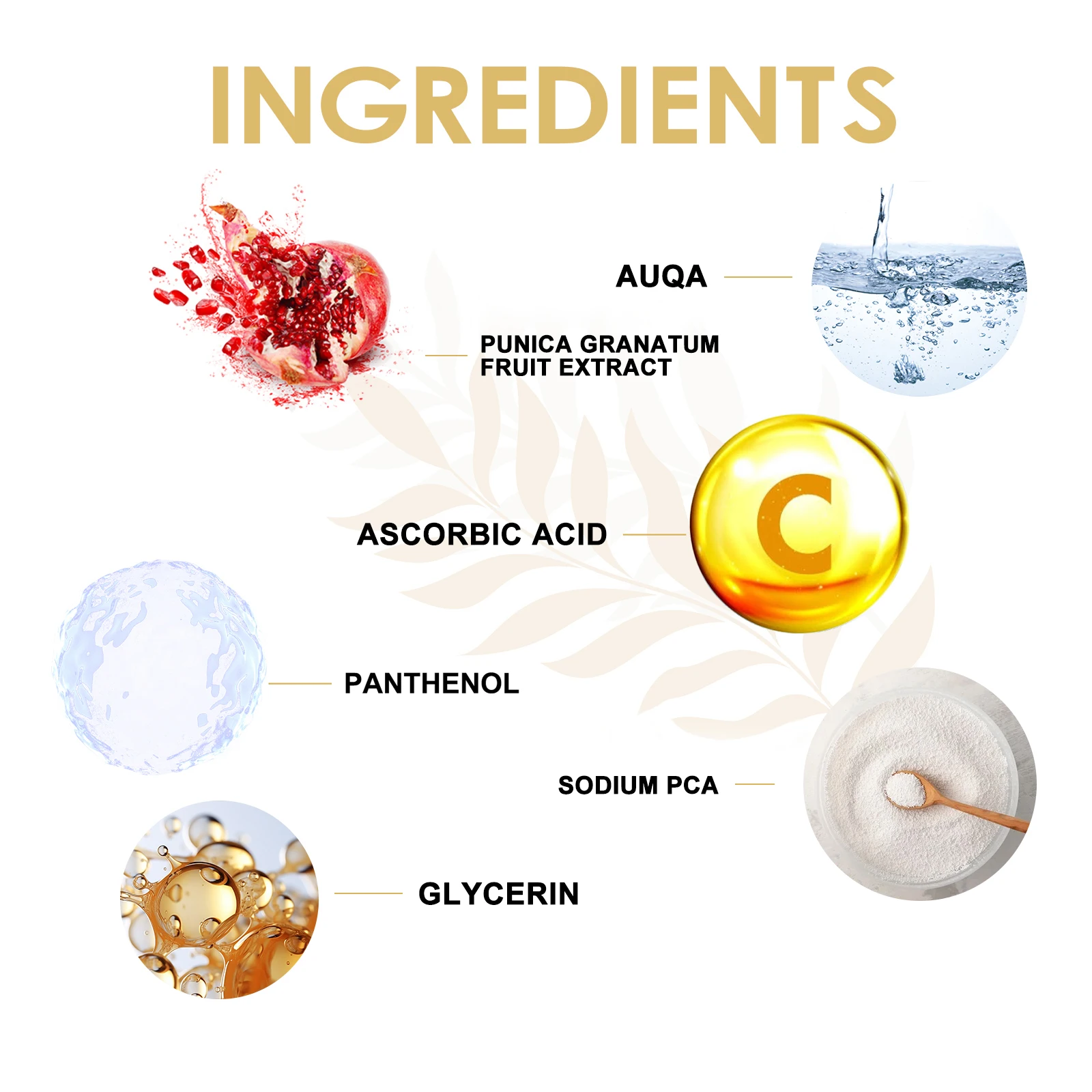 مصل Golden Age المضاد للشيخوخة 30 مللي مصل الوجه لتقليل التجاعيد مع Pca ترطيب الصوديوم لشد البشرة وترطيبها والعناية بالبشرة