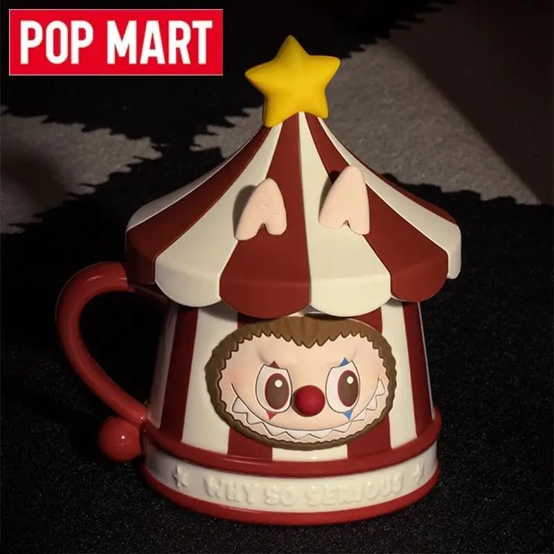 

POP MART Why So Serious Series Labubu Керамическая кружка Слепая коробка Угадай Сумка Оригинальная игрушка Кукла Симпатичная аниме-фигурка Подарок на Хэллоуин