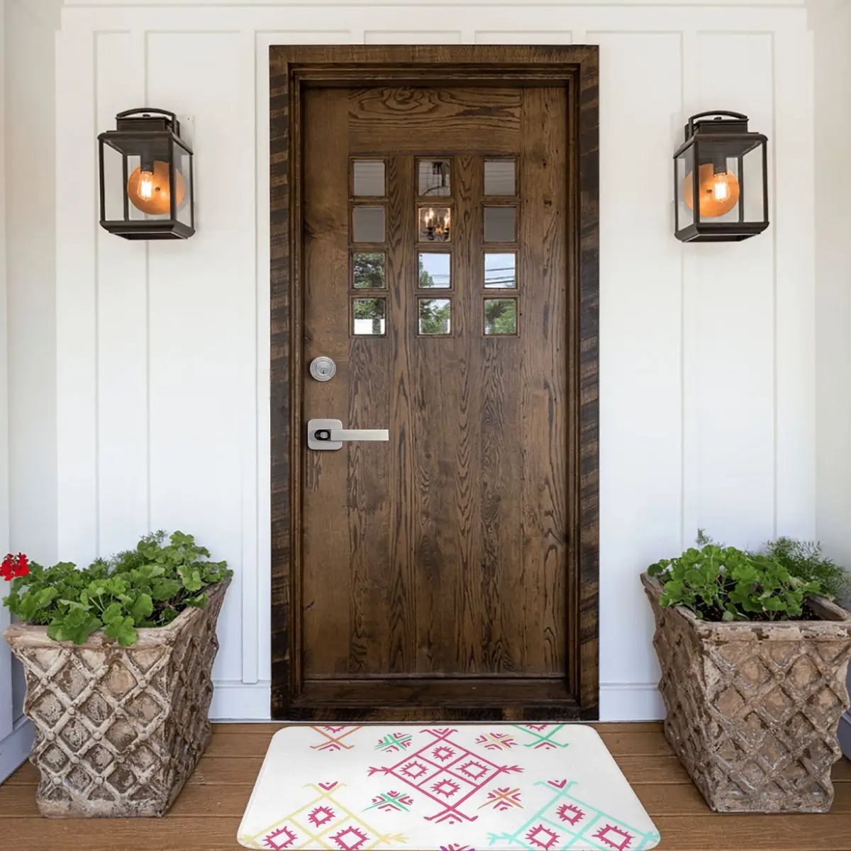 Amazigh Moroccan Pattern Illustration Drawing Doormat Rug Carpet Mat Footpad Front Room Corridor Kitchen Bedroom Balcony Toilet