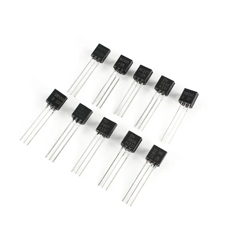 200PCS TO-92 Transistor Assorted Kit PNP NPN Transistors 10Values BC327 BC337 BC517 BC547 BC548 BC549 BC550 BC556 BC557 BC558