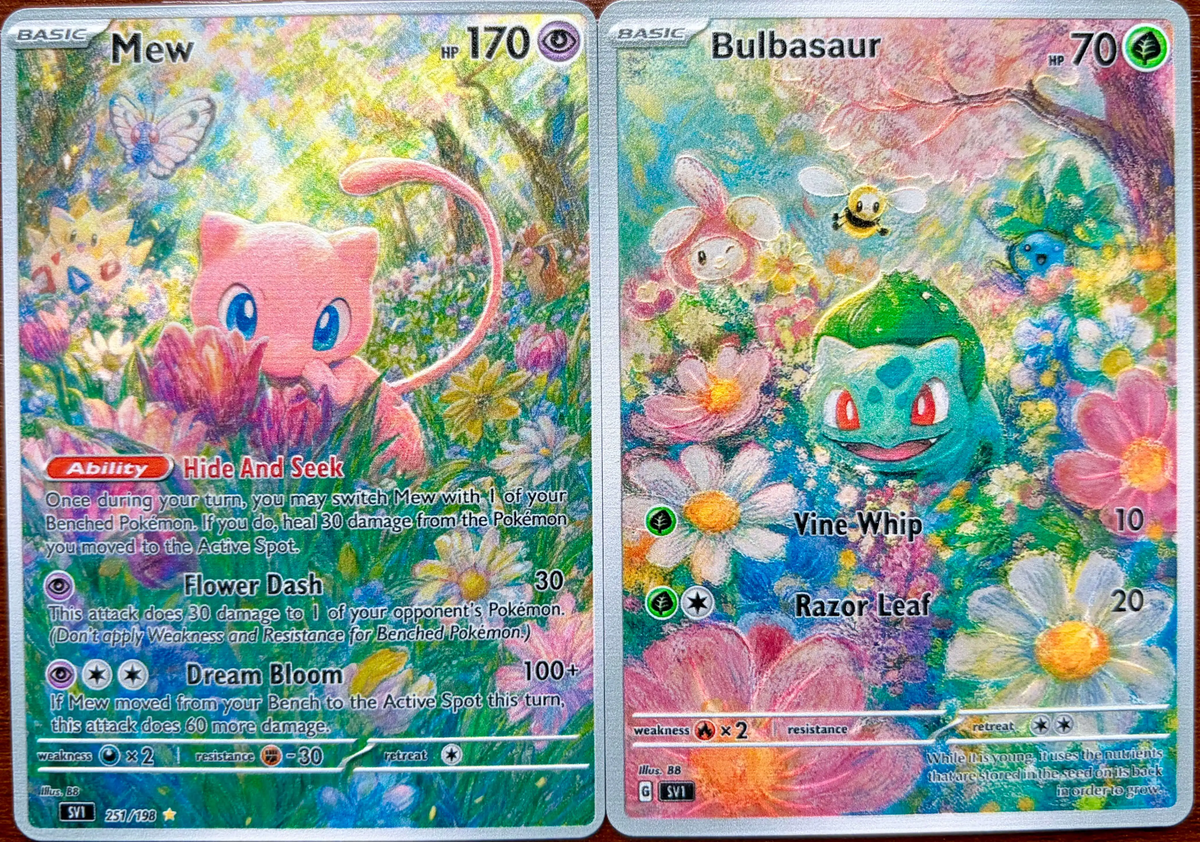 PTCG Cards Crayon Set Holo Rare Cards Ditto Mew Shaymin Umbreon Bulbasaur PTCG Cards Gift Collection PKM DIY Gift
