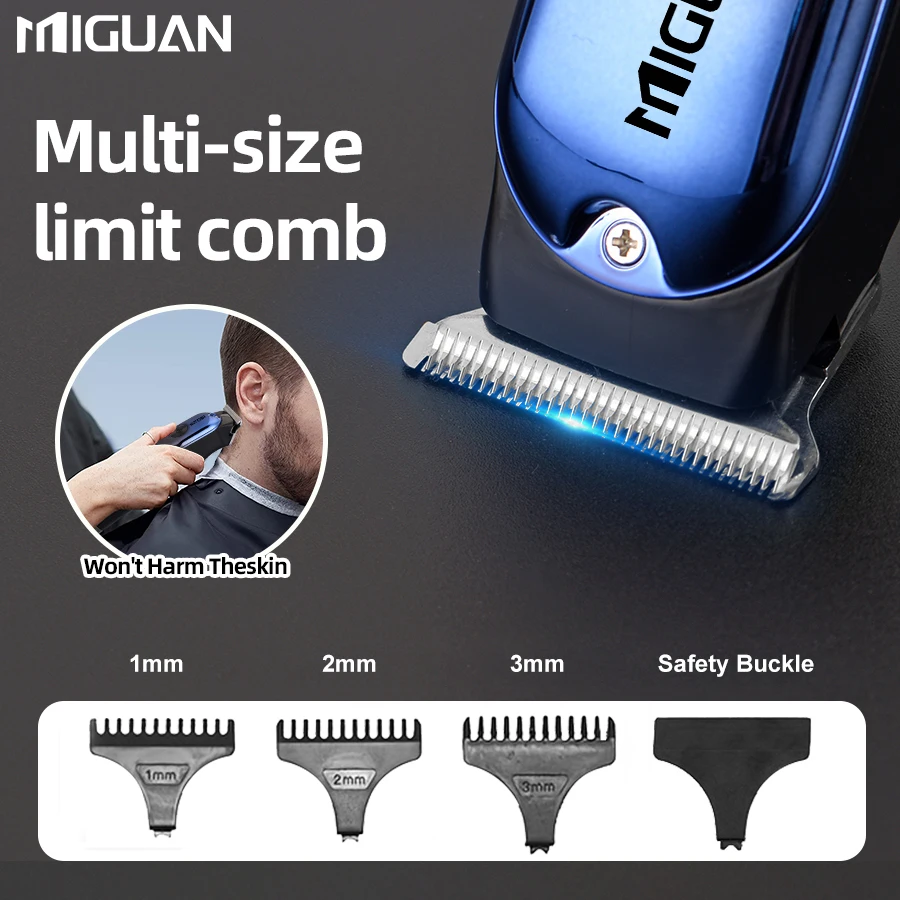 ماكينة قص الشعر المحمولة وسريعة الشحن USB للشحن السريع وجيب صغير الحجم للرجال - سهلة العناية بالشعر والجسم مع