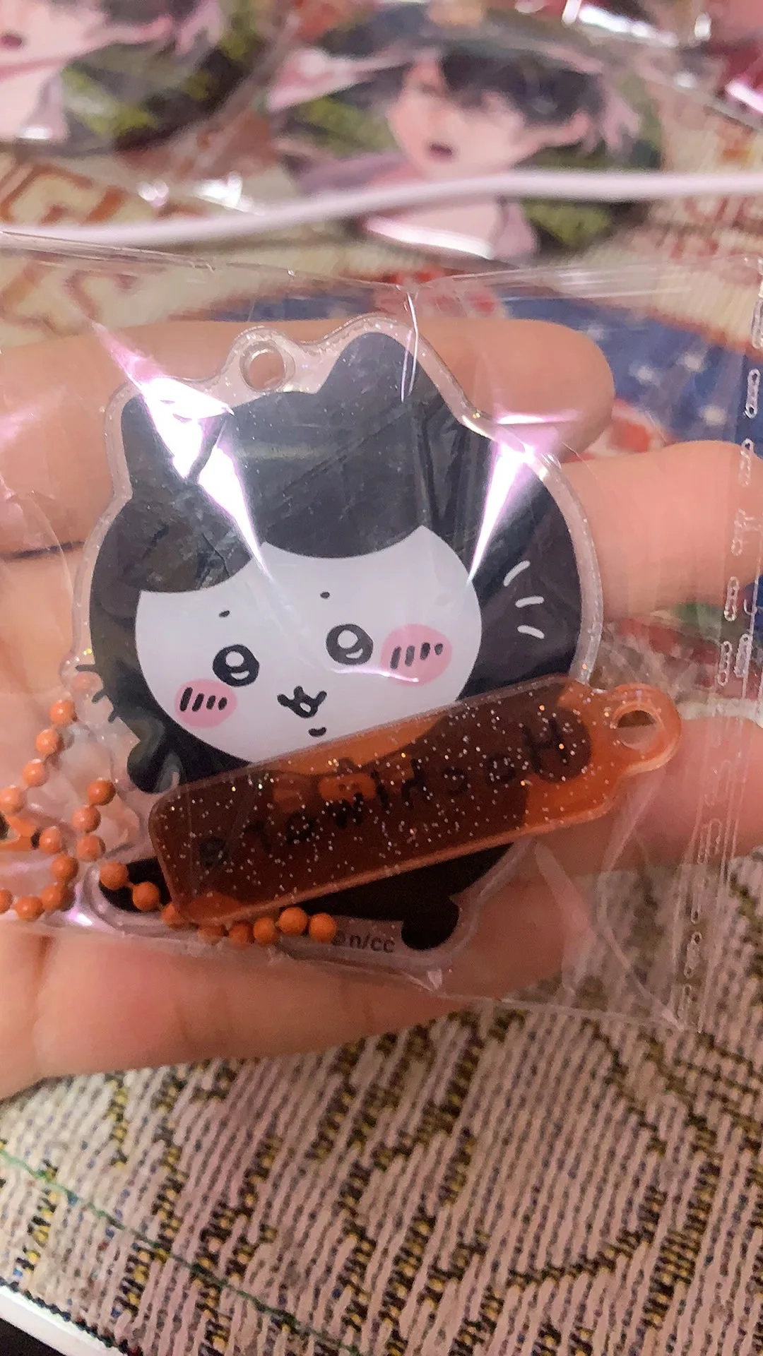 Neuer Yiji Koreanischer Halloween-Schlüsselanhänger aus Acryl, kreativer Hachiware-Usagi-Taschenanhänger, Geschenk für Freunde – Detail 6