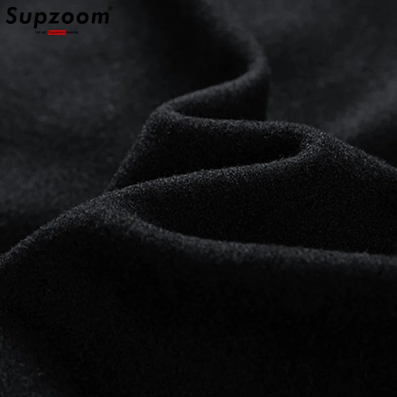 Supzoom وصول جديد الضلع كم أعلى أزياء واحدة الصدر عارضة فضفاض سترة معطف منفذها البيسبول سترة #5