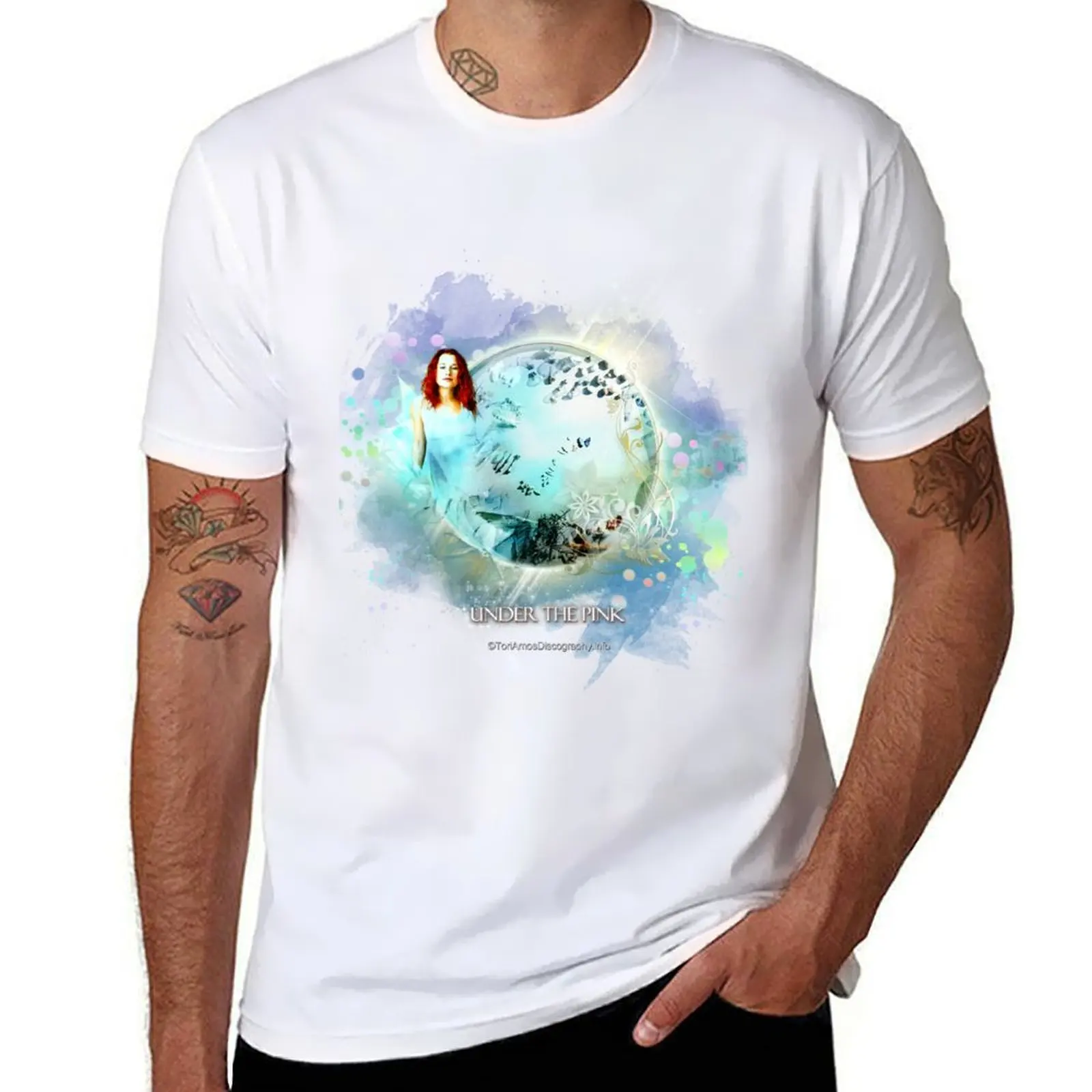 Under Pink from Design the ToriAmosDiscography.info T-Shirt Soft Durable Cotton T-Shirt