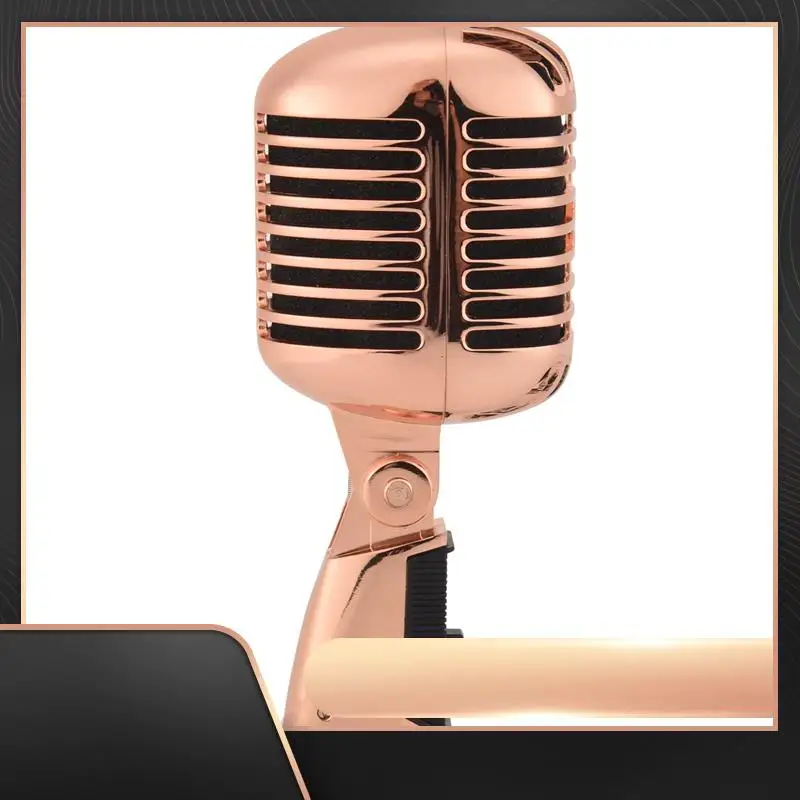 

Профессиональный проводной винтажный классический микрофон, динамический вокальный микрофон для караоке