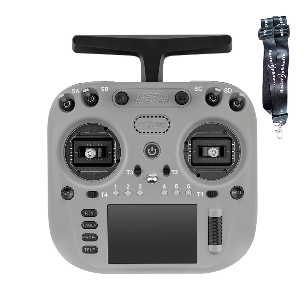 Radiomaster TX15 16ch 3.5inch IPS Touchscreen V5.0 Hall Gimbals Radio Controller ELRS FCC/LBT Built-in Gyro Microphone