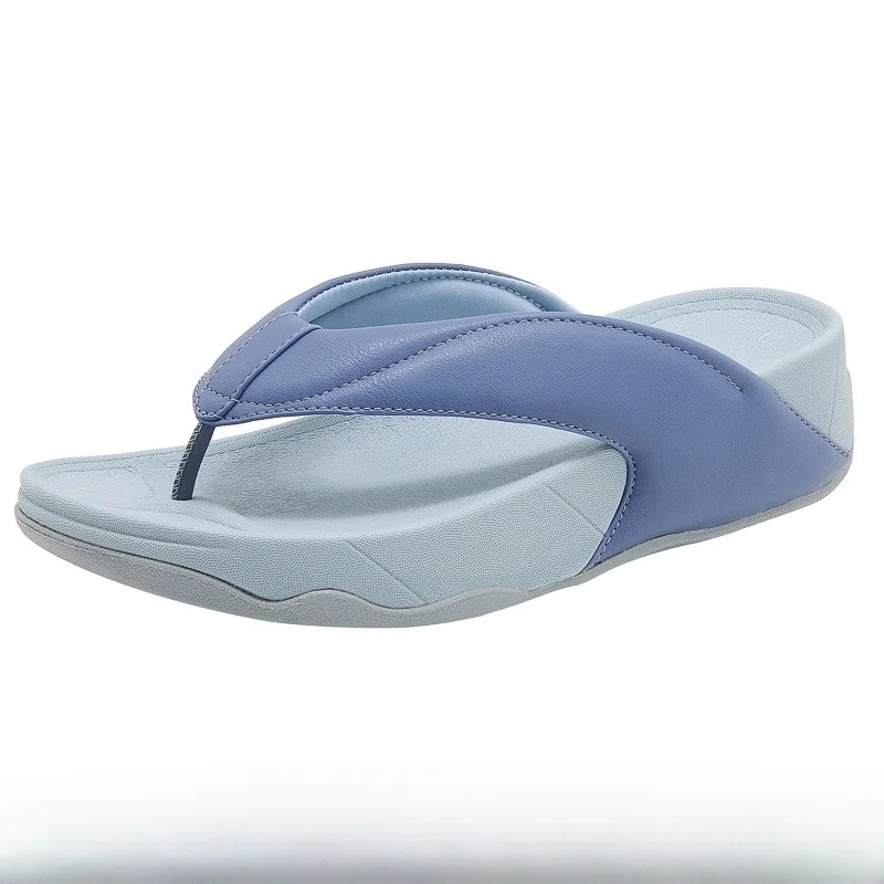 

New Summer Women's Sandals Lightweight Spor Comfortable Elastic Large Size Thi Bot Slippers T-strap PU Material