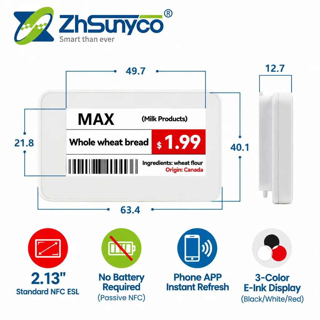 etichetta-elettronica-da-scaffale-nfc-213-con-display-e-paper-e-ink-etichetta-intelligente-esl-per-prezzi-in-supermercati-e-negozi-al-dettaglio-controllo-tramite-app-mobile