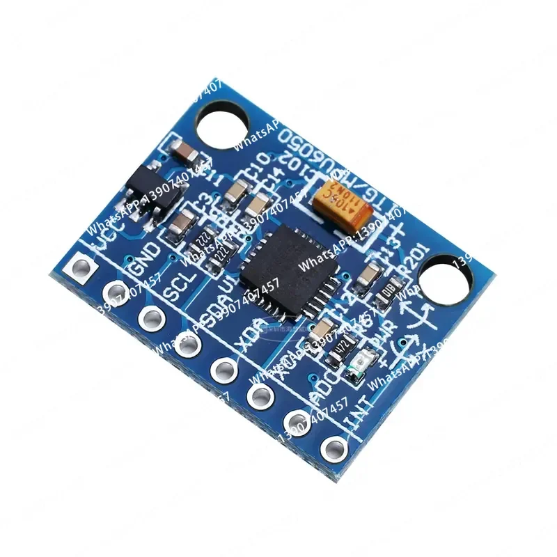 GY-521 MPU-6050 module, three-axis acceleration, gyroscope 6DOF module, with code schematic diagram