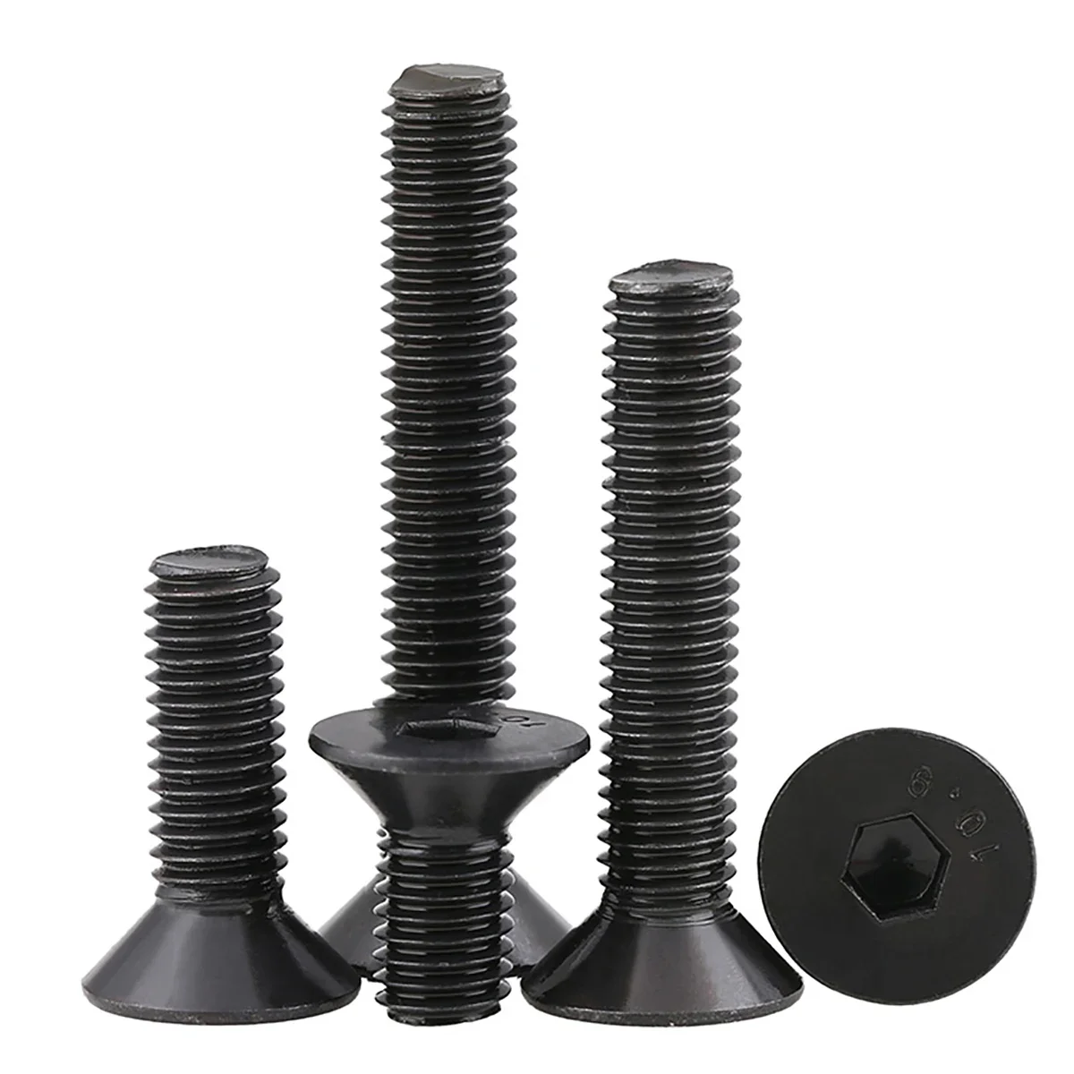 10 pz BSW Filettatura 3/16-24 Grado 10.9 Bulloni a testa svasata in acciaio ad alta resistenza Viti a brugola da 3/8 "a 1-1/2" di Lunghezza