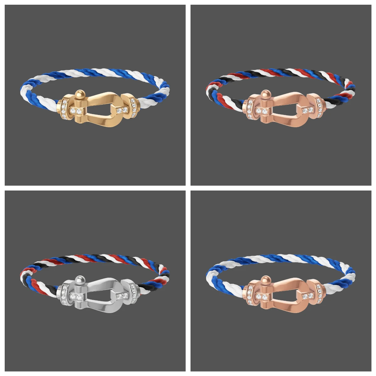 

Высококачественный классический браслет-подкова с камуфляжным узором и частичной инкрустацией бриллиантами для повседневного ношения, коллекция 2026 года