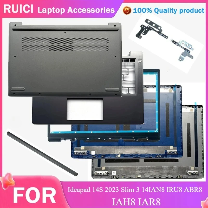 For Lenovo Ideapad Slim 3 14IAN8 IRU8 ABR8 IAH8 Laptop Screen Back Cover Top Case Front Bezel Frame Hinge Palmrest Bottom Shell
