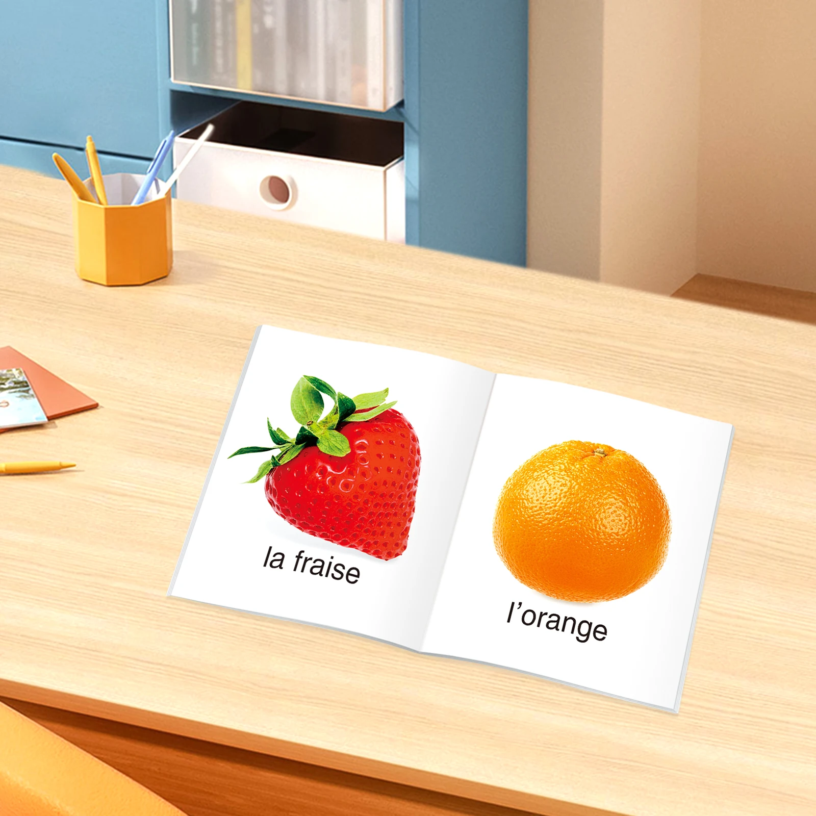 مجموعة كتب التعلم المبكر الفرنسية - الفواكه، ABC، الحيوانات والمزيد للأطفال، كتب قصص الأطفال التنمية المعرفية #6