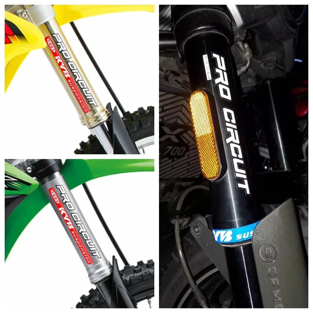 عاكس KYB سباق تعليق صدمة دراجة نارية ملصقات موتو الفينيل اكسسوارات الشارات لياماها كاواساكي CFMOTO KTM Benelli