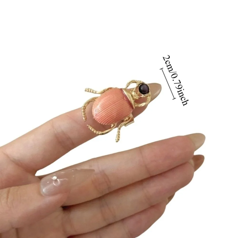 Punk Stil Käfer Öffnung Ring Emaille Einstellbare Retro Insekt Ring Macaron Farbe Schmuck Zubehör Emaille Käfer Ring