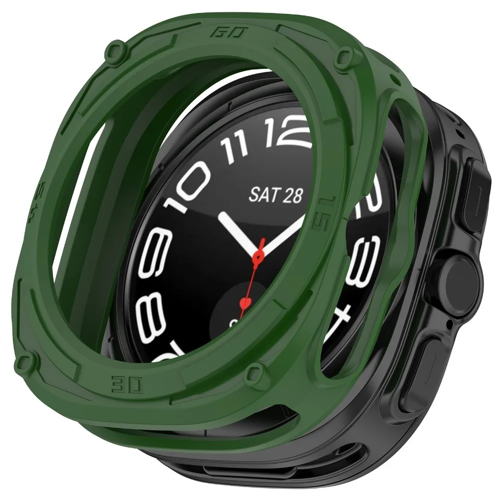 Silicone Case For Samsung Galaxy watch7 ultra 47mm Samrt Watch Strap Silicone Protective Cover Accessories Screen Protector
