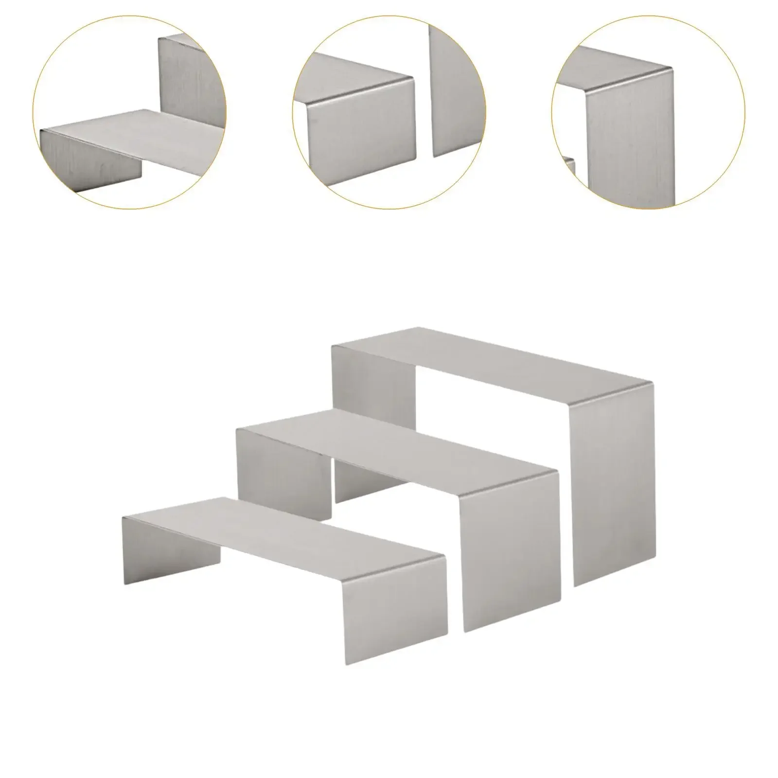 yes3x Riser Display Stand Cupcake Holder Perfume Stand Organizer Jewelry Display Riser for Jewelry Toys Desktop Retail Counter