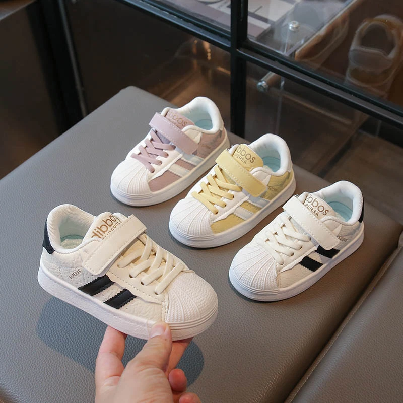 Kids Casual Shoes Sneakers Boys Sport Breathable Tennis Sneaker Baby Children Girls Shoes Spring Fashion White Flat Running Shoe