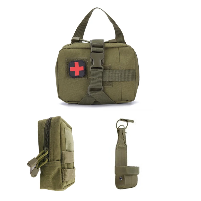 3pcs Tactical First Aid Kits Medical Pouch EMT Camping Gear Molle For Trauma Outdoor Emergency Survival Gear