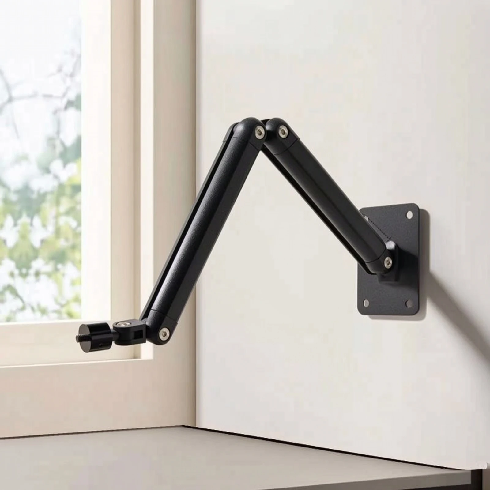 

Wall Bracket with 1/4-Inch Thread Articulated Support Bracket with Two-armArm Rotatable for Streamers, Content Creation