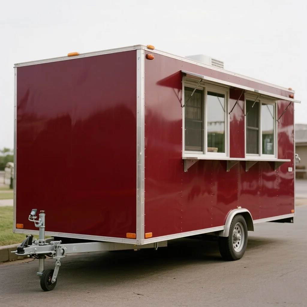 

Street Food Ice Cream Beverage Cart Concession Mobile Fast Food Cart Trailer Fully Equipped Outdoor Kitchen Food Truck For Sale