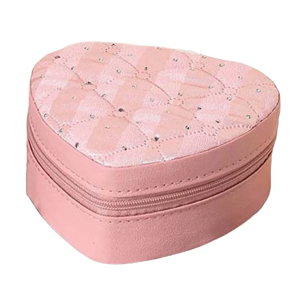 

Multi-slots Heart Jewelry Organizer Compact Large Capacity Jewelry Storage Case Anti-splash Water ABS